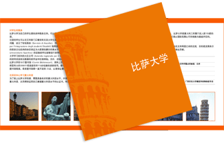 brochure: Università di Pisa, in cinese